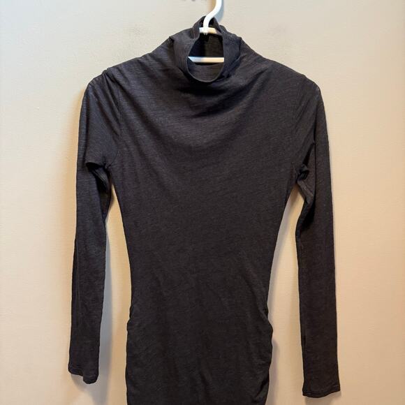 Velvet By Graham & Spencer‎ Size XS Heathered Black Turtleneck Dress in Black - Picture 2 of 7